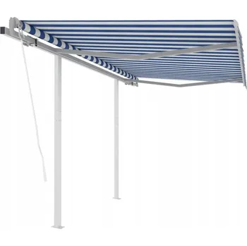 Stínicí technika Automaticky rolovací markýza se sloupky, 3,5 x 2,5 m