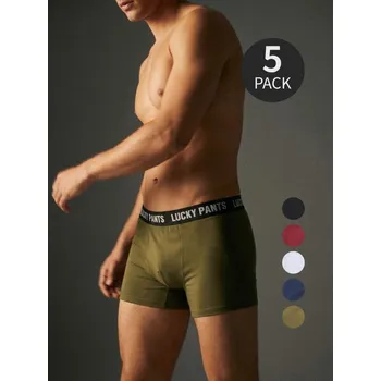 Pánské spodní prádlo Sinsay - Bavlněné boxerky, 5 balení - vícebarevná - 210GW-MLC - 210GW-MLC-XXL