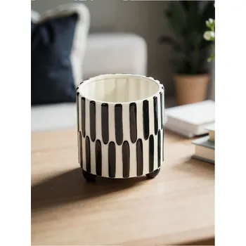 Sinsay - Keramický květináč - černá - 860GJ-99X - 860GJ-99X-ONE-1