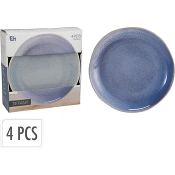 Talíř EXCELLENT HOUSEWARE Talíř dezertní sada 4 ks pr. 20 cm modrá KO-Q07000080