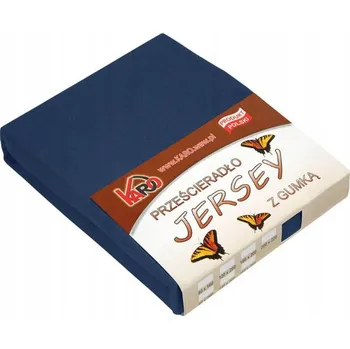 Prostěradlo Prostěradlo jersey s gumou 90x200 granátové KARO