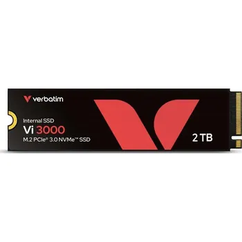 Interní pevný disk VERBATIM SSD Vi3000 Internal PCIe NVMe M.2 SSD 2TB , W 3000/ R 3300 MB/s
