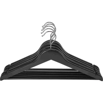 Věšák Sada šatních ramínek Kathrin -Ext-, černá, 23 cm, 1,2 cm, 44,5 cm