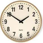 Nástěnné hodiny NEDIS CLWA2226WD, tichý chod, dřevo, 30cm