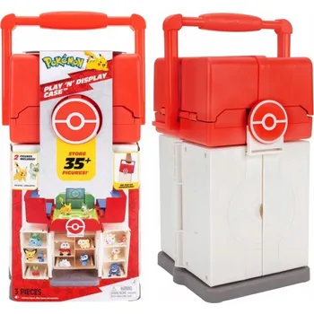 Figurka POKEMON Kufřík Play N Display + figurky Pikachu a Sprigatito PKW4048