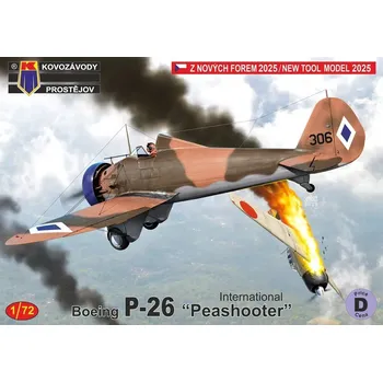 Plastikový model 1/72 P-26 Peashooter International (3x camo)