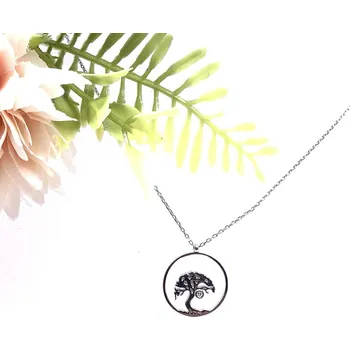 Náhrdelník Jan Kos jewellery Stříbrný řetízek s přívěskem s briliantem