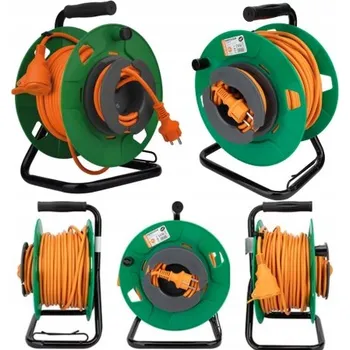 Napájecí kabel Zahradní Prodlužovací Kabel Zenitech 35 m 1 ks zásuvek oranžový