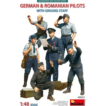 Plastikový model 1/48 German&Romanian Pilots w/Ground Staff (6 fig)