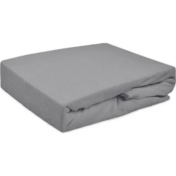 Prostěradlo Grafitové froté prostěradlo s gumičkou 180 x 200 cm