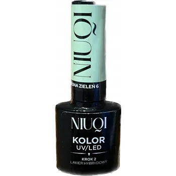 Lak na nehty Niuqi Hybridní UV/LED lak světle zeleň 6 5ml