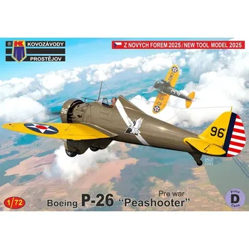 Plastikový model 1/72 P-26 Peashooter Pre-war (3x camo)