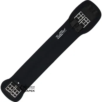 Jezdectví Drezurní podbřišník Kentaur -STAVANGER: S GUMOU- - Černá - 90cm