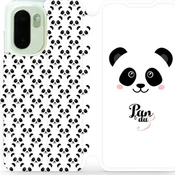 Pouzdro na mobilní telefon Flip pouzdro Mobiwear na mobil OnePlus 15R - M030P, panda Amálka (Knížkové flip pouzdro, obal, kryt na mobil OnePlus 15R, tenký design, silikonová vanička, stojánek)