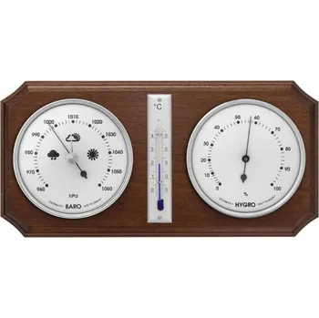 Meteostanice Barometr 8013B s teploměrem a vlhkoměrem - stříbrný