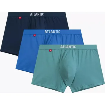 Boxerky Atlantic PÁNSKÉ BOXERKY 3MH-011 Barva: niebieski/granatowy/jasny zielony, Velikost: XXL