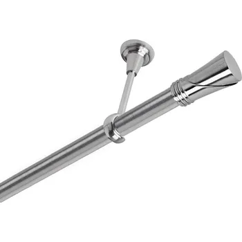 Garnýž Garnýž kovová jednořadá 25mm Duncan nerez 150 cm (do stropu / na tunýlek - bez kroužků)