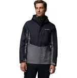 Pánská outdoorová bunda Columbia POURING ADVENTURE III JACKET XXL Černá, Tmavě šedá, Bílá