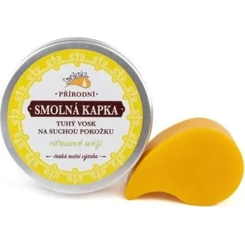 Smolenka Smolná kapka - citrusově svěží - tuhý vosk na suchou pokožku