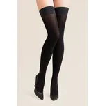 GABRIELLA SAMODRŽÍCÍ PUNČOCHY ALVA Barva: Nero, Velikost: 3/4