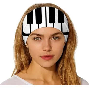 Sportovní čelenka s potiskem klaviatury