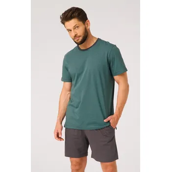 Pánské pyžamo Pyžamo Key MNS 317 A26 kr/r M-2XL grafit XL