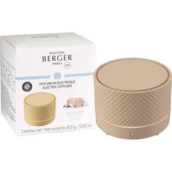 Elektrický aroma difuzér Maison Berger Partis Bezdrátový elektrický difuzér Nomade s náplní Bavlněná péče p. 8 cm béžový