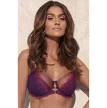 Nevyztužená podprsenka Kinga Mari - s krajkou Fialová 85H