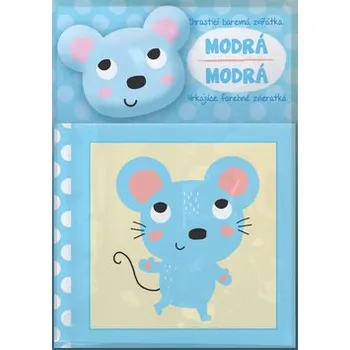 Leporelo Chrastící barevná zvířátka Modrá