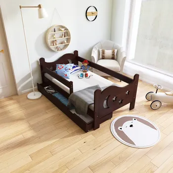 Dětsný nábytek STA Postel Bohoušek 160 x 80 cm - barva Ořech + rošt