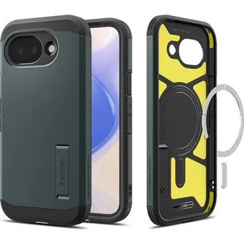 Pouzdro na mobilní telefon Spigen Tough Armor MagSafe Abyss Green Google Pixel 10a