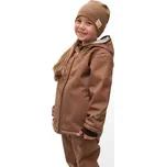 Dětská zimní softshellová bunda s beránkem Brown; Barva: hnědá; Velikost: 110