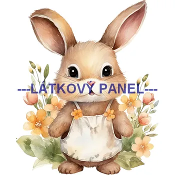 Látkový panel - Zajíček - VE-59 Velikost: 20x20cm, Materiál: Bavlna