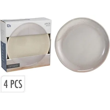 Talíř EXCELLENT HOUSEWARE Talíř dezertní sada 4 ks pr. 20 cm béžová KO-Q07000030