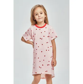 Dívčí pyžamo Taro noční košilka 3546 Maia - růžová, 134 (Dívčí noční košile Taro s krátkým rukávem)