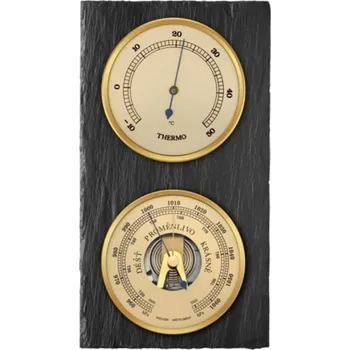 Meteostanice Barometr 8085 s teploměrem - šedo-zlatý