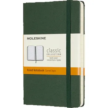 Zápisník Zápisník MOLESKINE tvrdý linkovaný tm. zelený S