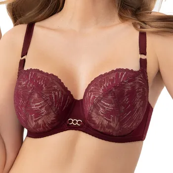 Podprsenka GORSENIA SOFT MILA BRA K956 BORDÓ Barva: bordo, Velikost: 80G