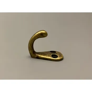 Věšák Věšáček malý jednoduchý staromosaz