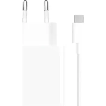 Xiaomi MDY-16-EF USB-A 33W Cestovní Nabíječka + USB-C 3A Datový Kabel White (Pošk. Balení)