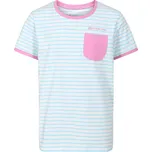 triko dětské krátké ALPINE PRO BOATERO 2 bavlněné modro/růžové