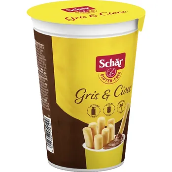 SCHÄR Tyčinky gris ciocc s kakaovým krémem bez lepku 52 g