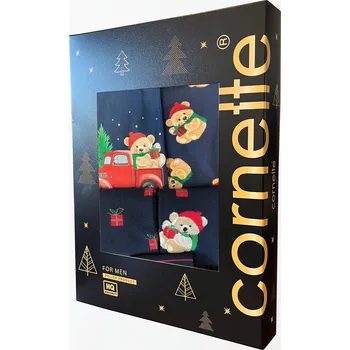 Boxerky CORNETTE VÁNOČNÍ SADA 913/01 Velikost: L