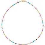 Choker s korálky barevný