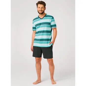 Pánské pyžamo Pyžamo Key MNS 326 A26 kr/r M-2XL zelená XL