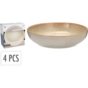 Talíř EXCELLENT HOUSEWARE Talíř hluboký sada 4 ks pr. 23 cm béžová KO-Q07000050