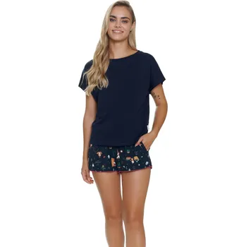 Pánské pyžamo Doctor Nap DÁMSKÉ PYŽAMO 5306 KR VÝPRODEJ Velikost: L