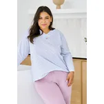 Taro PYŽAMO DEBORA 3463 DR R.2XL-4XL Barva: niebieski/liście, Velikost: 4XL