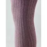 NOVITI ŽEBROVANÉ PUNČOCHÁČE S LUREXEM RB005 R.92-110 Barva: bakłażanowy/srebrny lureks, Velikost: 104-110