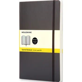 Zápisník Zápisník MOLESKINE měkký čtverečkovaný černý S